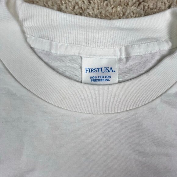 Vintage First USA Earth Naturally White T Shirt XL Short Sleeve Planet Graphic - Picture 7 of 14